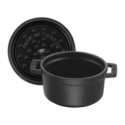 Cast Iron Casserole Pots^STAUB La Cocotte round cocotte cast iron 0.4 L, Black