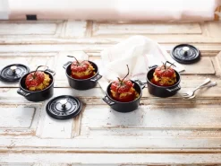 Cast Iron Casserole Pots|Cooking Pots & Casserole Dishes^STAUB La Cocotte round pot cast iron 0.25 L, Black