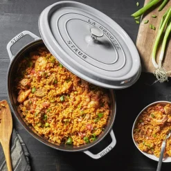 Outlet STAUB oval casserole dish 4.2 l, Grey