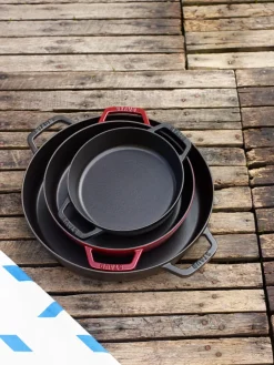 Other Pots & Pans|Woks^STAUB paella pan cast iron 2 handles Ø34 cm, Black
