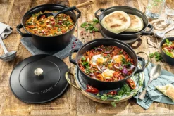 Saucepan Sets|Saucepans^STAUB Pot & saucepan set stackable 5 pieces, Black