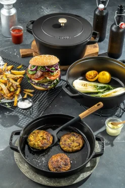 Saucepan Sets|Saucepans^STAUB Pot & saucepan set stackable 5 pieces, Black