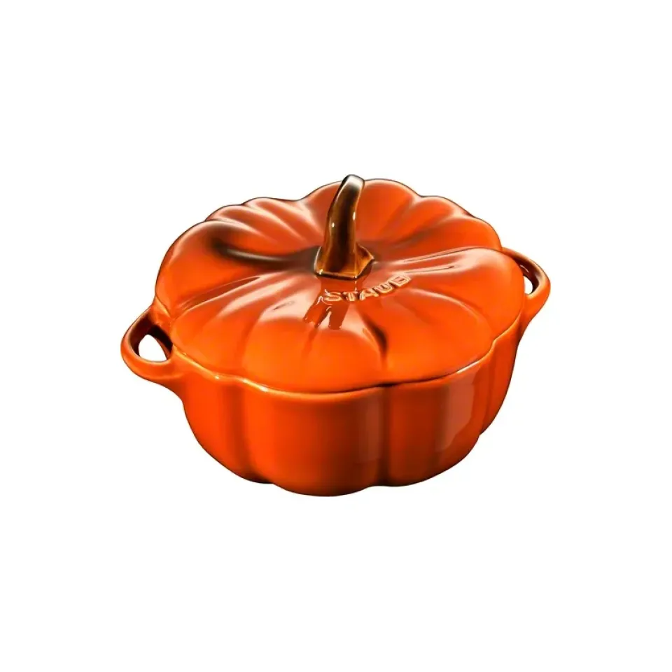 Oven Dishes^STAUB pumpkin casserole dish stoneware, 0.7 l cinnamon Orange