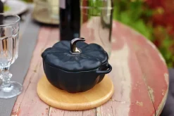 Hot STAUB pumpkin casserole dish stoneware, 0.7 L Black