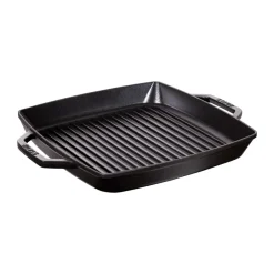 Grill & Griddle Pans|Cast Iron Pans^STAUB Pure grill pan cast iron square , 33 cm Black