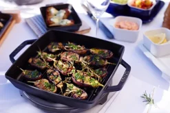 Clearance STAUB Pure grill pan cast iron square , 28 cm Black