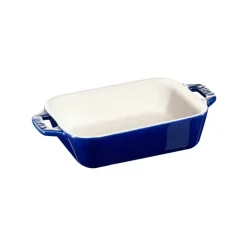 Discount STAUB rectangular oven dish 14x11 cm, Blue