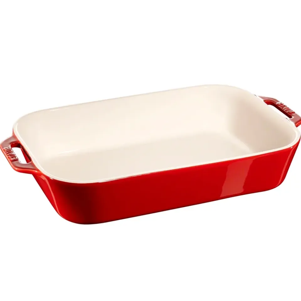 STAUB rectangular oven dish 34 x 24 cm, Red