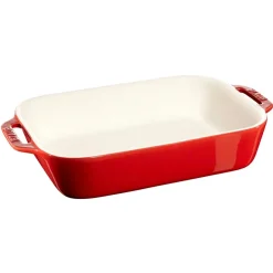 Oven Dishes^STAUB rectangular oven dish 27 x 20 cm, Red