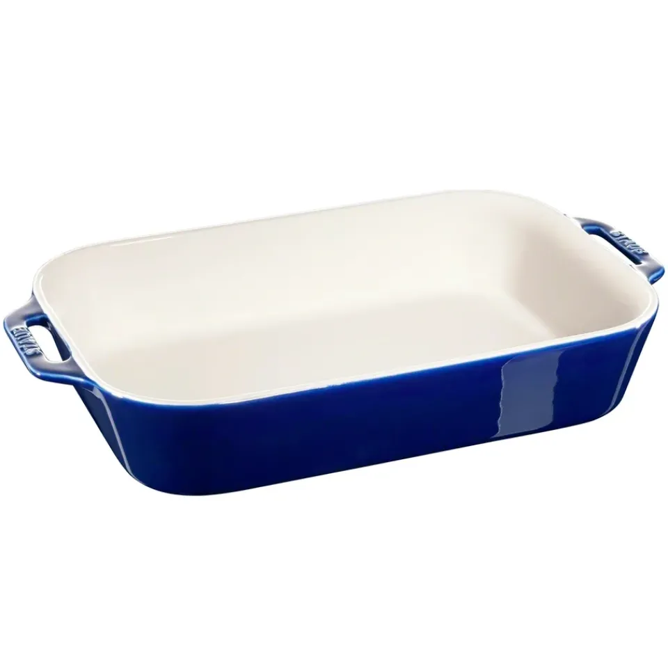 Best STAUB rectangular oven dish 34 x 24 cm, Blue
