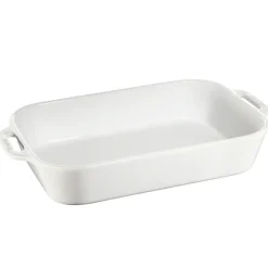 Discount STAUB rectangular oven dish 34 x 24 cm, White