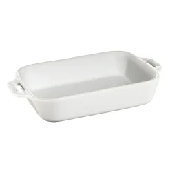 Oven Dishes^STAUB rectangular oven dish 20 x 16 cm, White