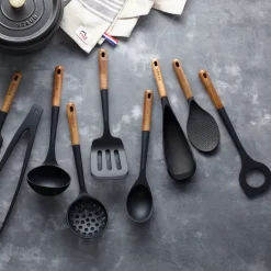 Spoons, Scoops & Ladles^STAUB risotto spoon, 31 cm Black