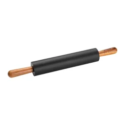Discount STAUB rolling pin silicone L, acacia wood Black