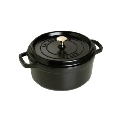 STAUB round casserole dish 3.8 l, Black