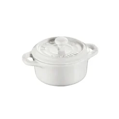 STAUB round mini casserole dish 0.2 l, White