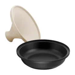 Hot STAUB Tagine cast iron black-beige, 20 cm White