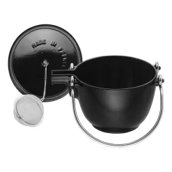 Clearance STAUB teapot round 1.15 L, Black