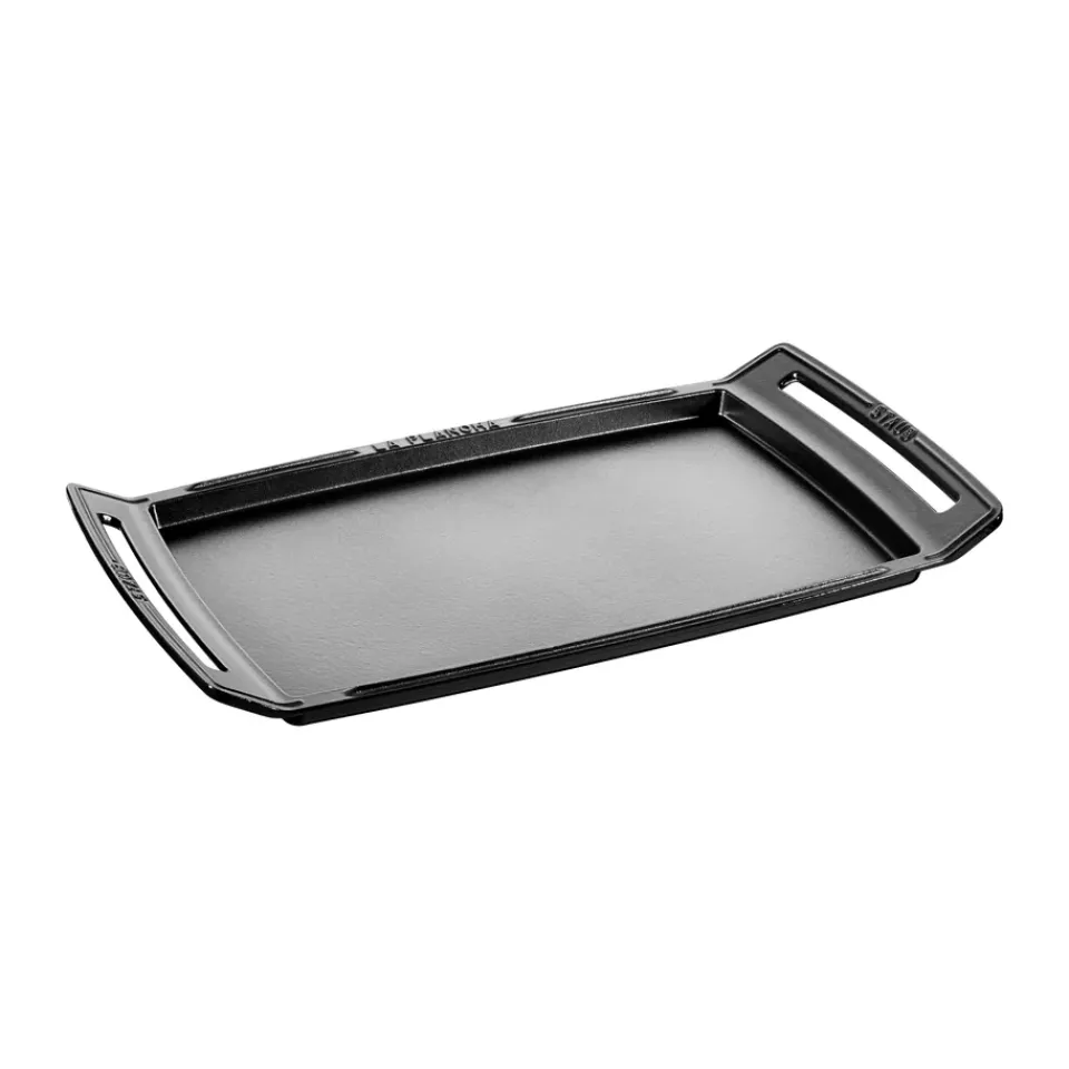 Garden Details & Accessories|Grill & Griddle Pans^STAUB Teppanyaki griddle with handles 38x25 cm, Black