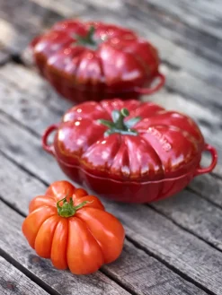 Cooking Pots & Casserole Dishes^STAUB tomato casserole dish stoneware 0.5 l, Red