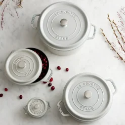 Cooking Pots & Casserole Dishes|Cast Iron Casserole Pots^STAUB Truffle casserole, 2.6 l White