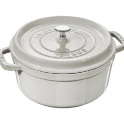 Cast Iron Casserole Pots|Cooking Pots & Casserole Dishes^STAUB Truffle casserole, 6.7 l White