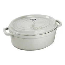Best STAUB Truffle casserole oval, 3.2 l White