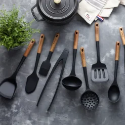 Fish Slices & Spatulas|Spoons, Scoops & Ladles^STAUB wok spatula, 31 cm Black