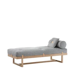 Day Beds & Chaises|Sofas^A2 Stay day bed, Fabric . body in whiteoiled oak Grey