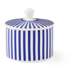 Sugar Bowls^Spode Steccato sugar bowl with lid 29 cl, Blue-white BlueWhite