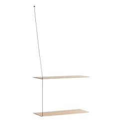 Shelves & Shelving Systems|Shelves & Shelving Systems^Woud Stedge shelf 60 cm, White pigmented oak Beige