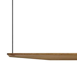 Clearance Woud Stedge wall shelf 80 cm, Smoked oak Brown