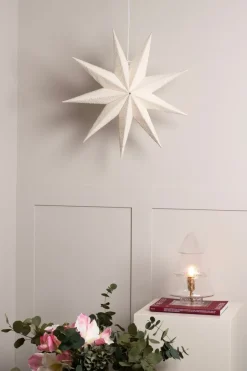 Clearance Globen Lighting Stella Bouclé 60 Christmas star, White