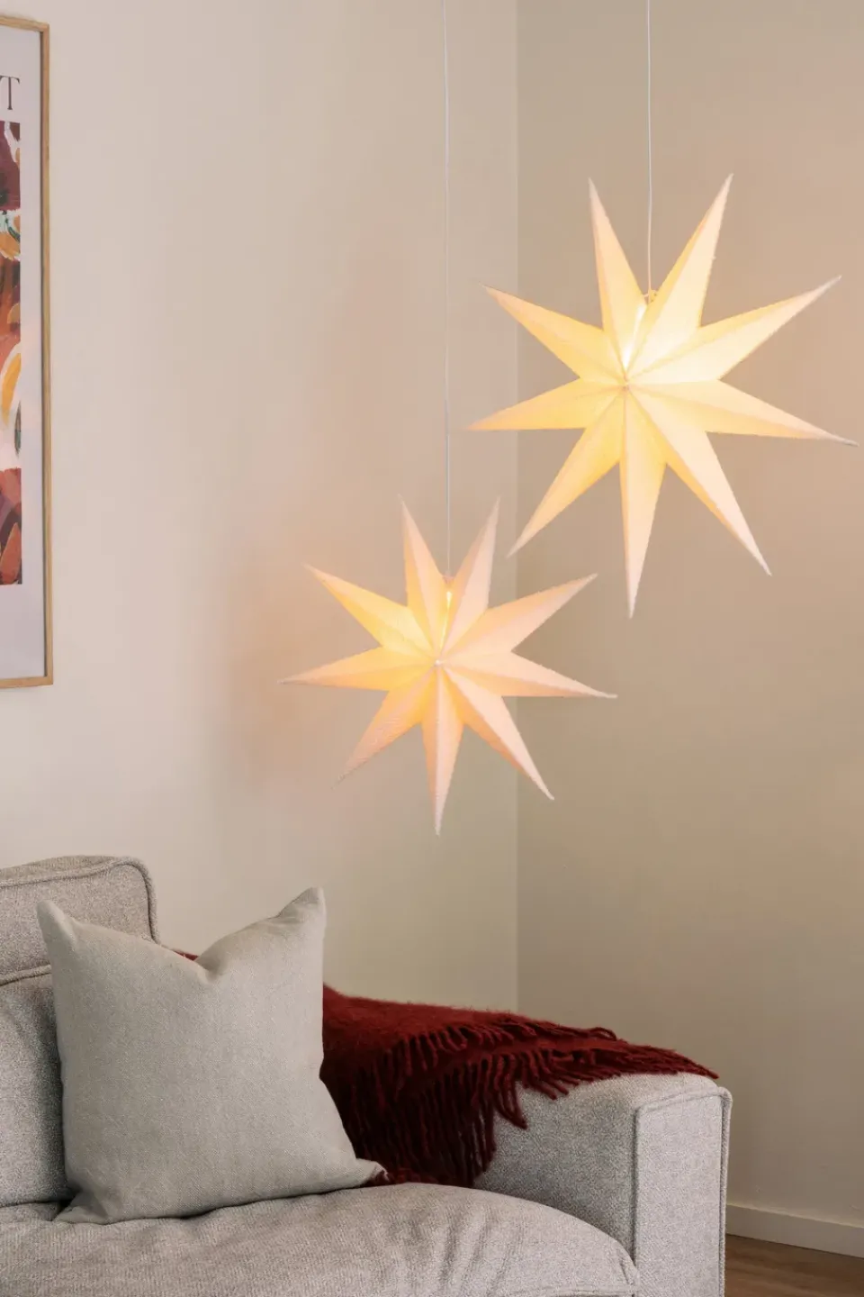 Christmas Stars^Globen Lighting Stella Bouclé 75 Christmas star, White
