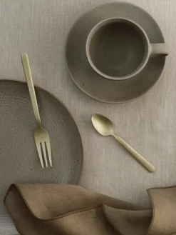 Dessert Cutlery^Blomus STELLA dessert fork champagne 4-pack, 15,5 cm Gold-coloured