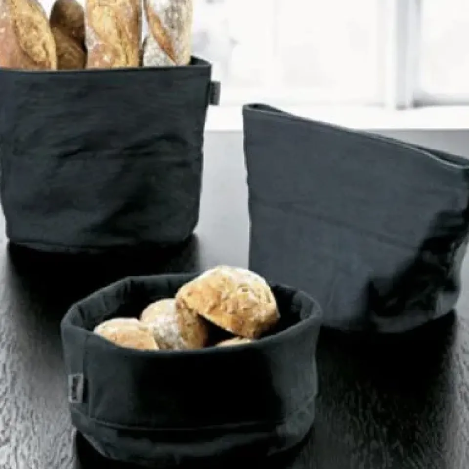 Discount Stelton breadbag, sand-black BlackWhite
