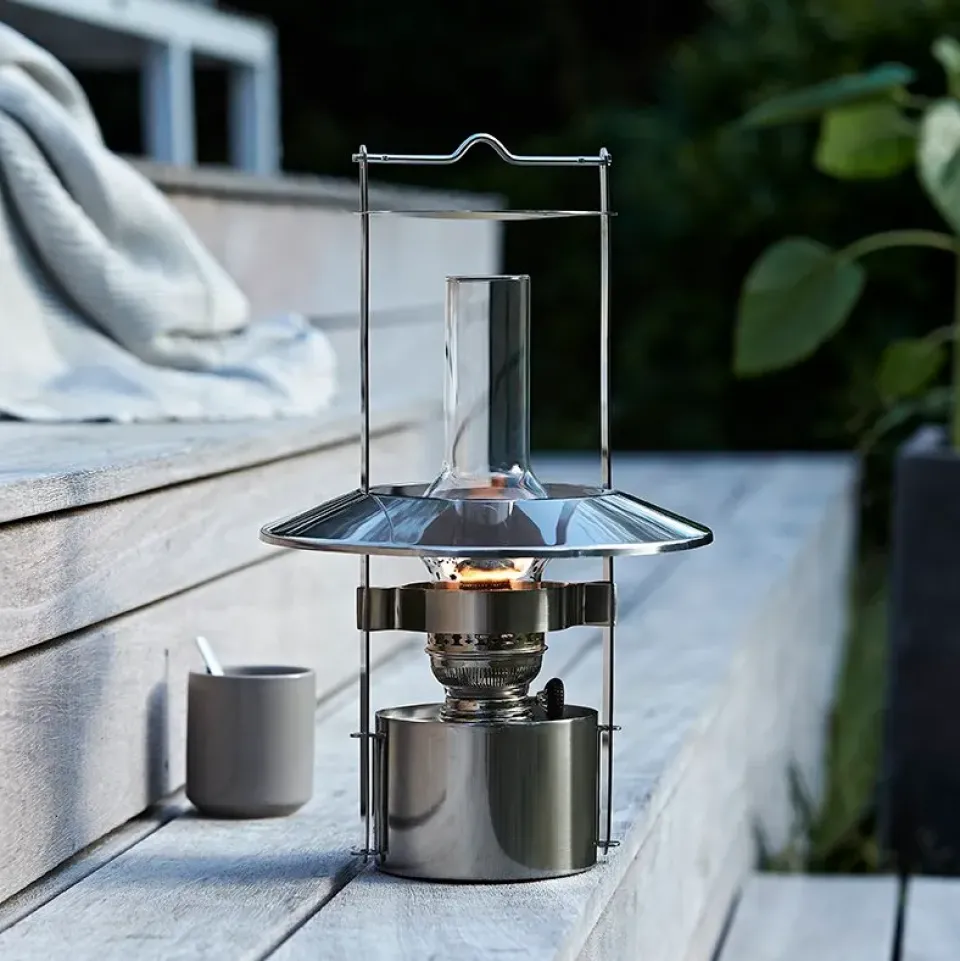 New Stelton ship´s lantern, 43 cm Silver-coloured