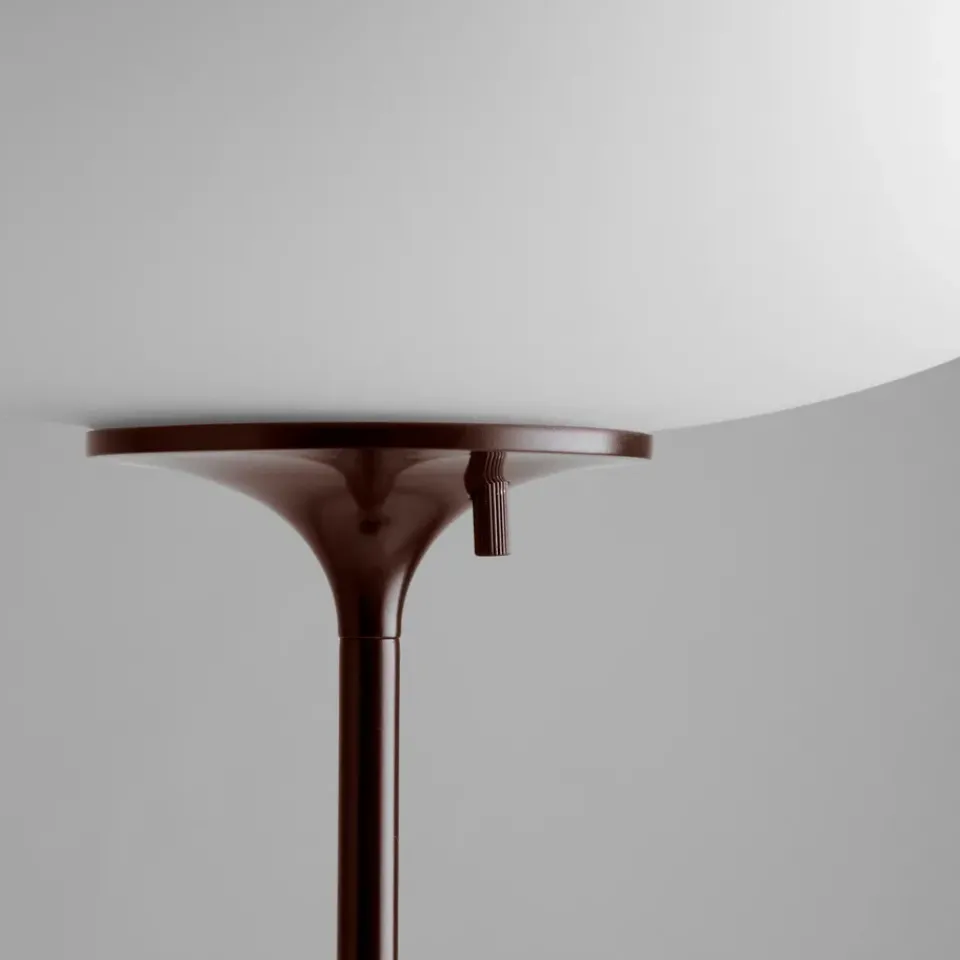 Outlet GUBI Stemlite floor lamp 150 cm, Black Red
