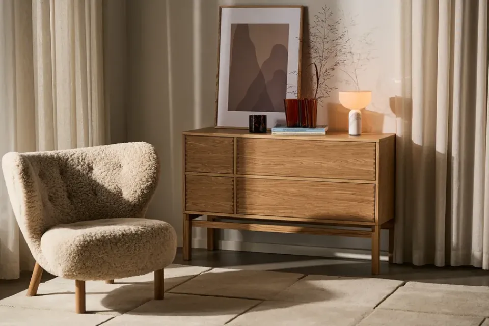 Discount Scandi Essentials Stensö frame oak, 50x70 cm Brown