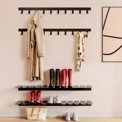 Shoe Racks|Shoe Racks^Maze Step shoe shelf, Black