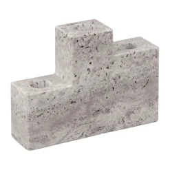 Candle Holders^Mette Ditmer Step Trio candle holder, Chalk Grey