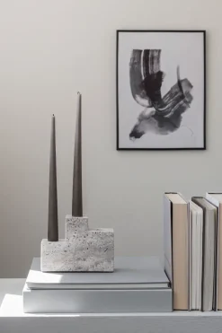 Candle Holders^Mette Ditmer Step Trio candle holder, Chalk Grey