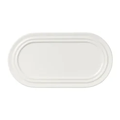 Dinner Plates^Broste Copenhagen Stevns oval plate 27.5 cm, Chalk White