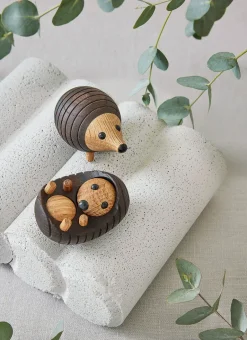 Wooden Figures^Spring Copenhagen Stick hedgehog decoration 4.5 cm, Thermo ash Brown