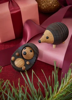 Wooden Figures^Spring Copenhagen Stick hedgehog decoration 4.5 cm, Thermo ash Brown
