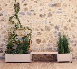 Cane-line Sticks flower box 57x103 cm, Sand Beige