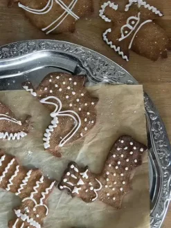Cookie/Biscuit Cutters & Cake Tins^Pluto Design Stig L gingerbread mould 3 pieces, Gold Gold-coloured