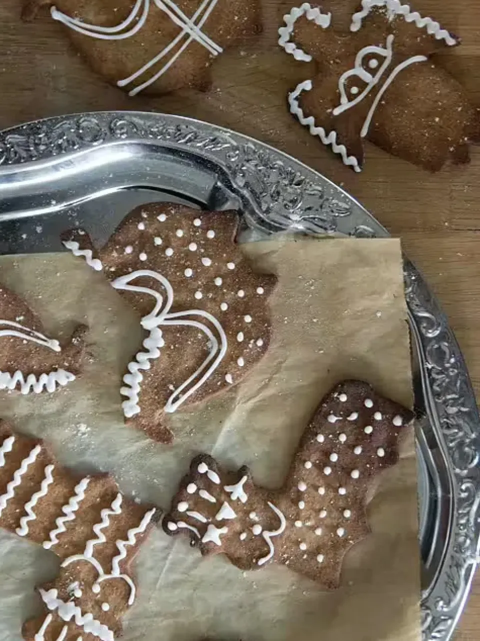 Cookie/Biscuit Cutters & Cake Tins^Pluto Design Stig L gingerbread mould 3 pieces, Gold Gold-coloured