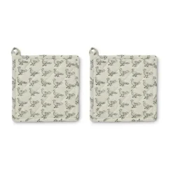 Oven Mitts, Gloves & Pot Holders^Boel & Jan Stina Pot Holder 20x20 cm 2-pack, Beige