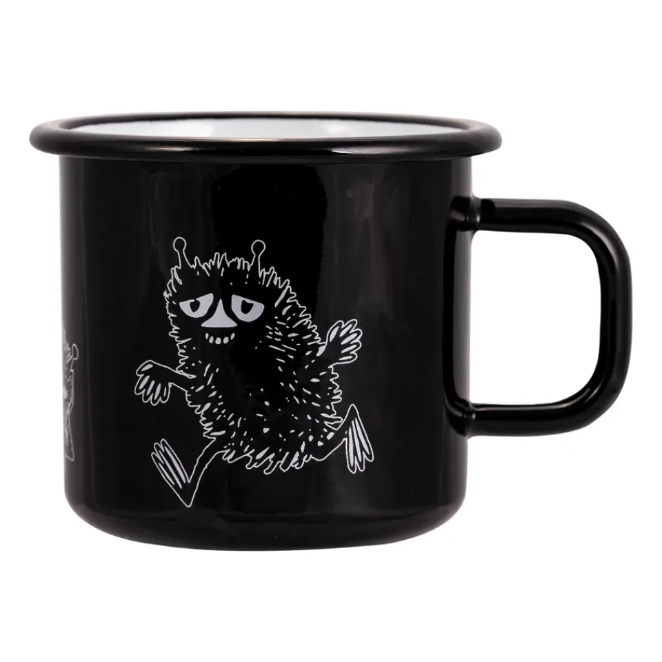 Moomin Mugs^Muurla Stinky enamel mug 37 cl, Black